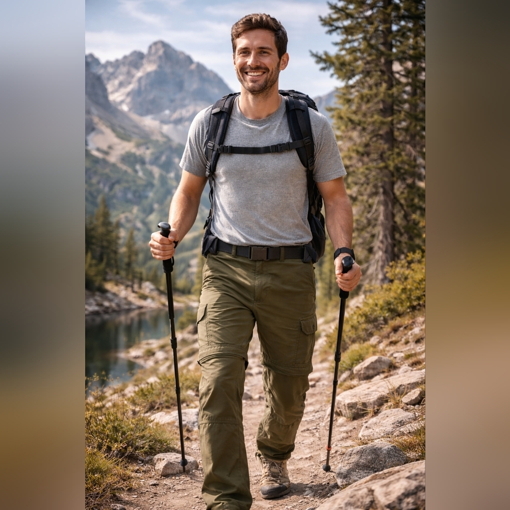 The North Face Men’s Convertible Hiking Cargo Pants | Olive XXL Tall | Like New